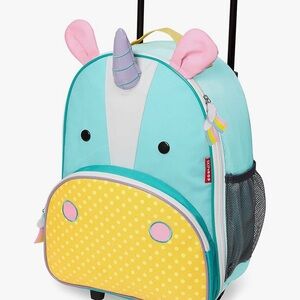 Skip Hop Unicorn Rolling Luggage - Aqua and Yellow or Ladybug - Red and Black